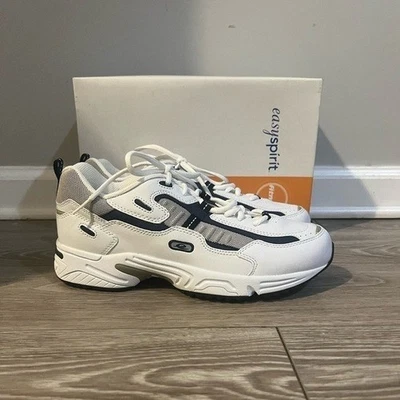 Easy Spirit Women's Tennis Sneaker Exclusives Size 9.5 White Multi Lace Up NEW - Image 1 of 4