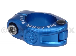 Dia-Compe MX hinged BMX bicycle seat clamp - 28.6mm (1 1/8") DARK BLUE - Picture 1 of 1