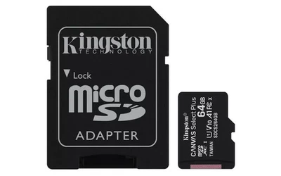 64GB Kingston Micro SD Card SDHC SDXC Memory Card TF Class 10 64GB SD Adapter UK - Image 1 of 4