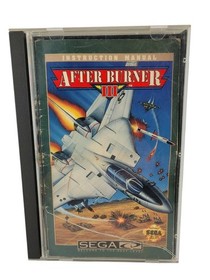 After Burner III 3 Sega CD Genesis Long Box Video Game with/Manual Untested