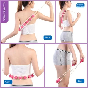 Body Muscle Roller Rope 7 Wheel Massage Roller Cellulite Massage Roller Rope ^ - Picture 1 of 22