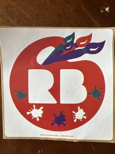 RED BUBBLE Large Vintage Sticker Art CLOTHING Hip APPAREL Wear Rare Version - Picture 1 of 1