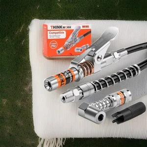 Fettpresse Kupplungs Set, starker Verschluss auf Fettpresse Kupplungen mit 90° Fettcoup - Bild 1 von 10