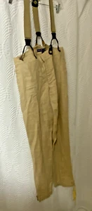 RALPH LAUREN PURPLE LABEL PANTALONI BRETELLE DONNA VINTAGE TG 12 - Foto 1 di 12