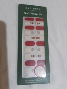 Rae Dunn Nail Wrap Kit Holiday Red Christmas Naughty or Nice, Checking it Twice - Picture 1 of 5