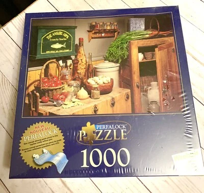 1000 Piece Wrebbit Perfalock Jigsaw Puzzle - "Old Fashioned Kitchen" NIB - Image 1 of 4