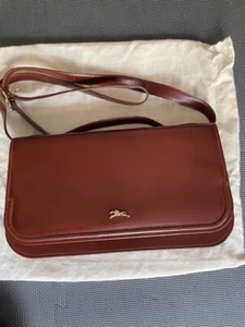 Longchamp Rectangular Shoulder/Crossbody Bag Leather Calf - "Vintage" Renaro - Picture 1 of 16