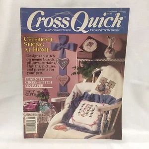 Cross Quick Magazine Easy Project Cross Stitch Lovers Feb/Mar 1990 Free Shipping - Bild 1 von 4