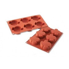 Stampo 6 colombe Pasqua in silicone Silikomart dolci Colombine SF112 - Rotex