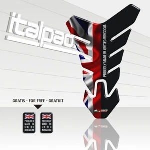 Tank Pad mod. ""Nevada"" para Triumph bandera del Reino Unido Union Jack ""Orgullosamente hecho en..." - Imagen 1 de 1