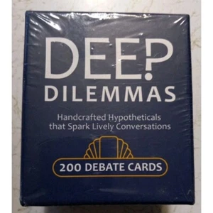 Deep Dilemmas 200 Debate Cards Game New - Picture 1 of 4