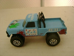 1983 MATCHBOX SUPERFAST #57 BLUE 4X4 MOUNTAIN MAN PICKUP NEW OUT OF DAMAGED PACK - Picture 1 of 4