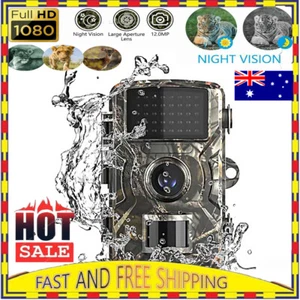 1080P 12MP Trail Wildlife Camera Trap Game Hunting Cam IR Infrared Night VisiVN - Picture 1 of 12