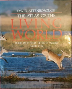 David Attenborough The Atlas of the Living World Whitfield (1989,HCDJ) T4B - Picture 1 of 4