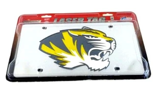 License Plate Official Missouri Tigers Collegiate Laser Cut USA Made Chrome look - Picture 1 of 3