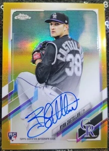 Ryan Castellani ⚾ 2021 Topps Chrome RC GOLD REFRACTOR AUTO /50 #RARC - Picture 1 of 4