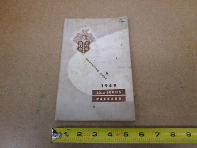 Packard Eight 1949 serie 22 manual del propietario de automóviles literatura original Foto 1 de 4