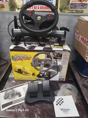 Vintage Thrustmaster Formula One Sprint Racing Steering Wheel PC Boxed  - Image 1 of 4
