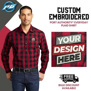 Button Down Custom Shirt Personalized Logo Shirt Custom Embroidered Logo Shirt - Picture 1 of 6