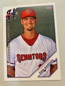 Sam Narron Card 2021 Harrisburg Senators Team Card