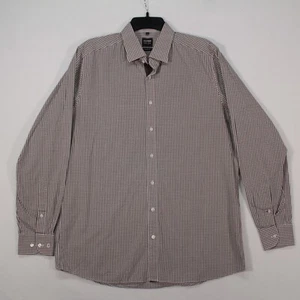 Olymp Level 5 Shirt Men's 17 / 43 Body Fit Gingham Long Sleeve - Picture 1 of 10