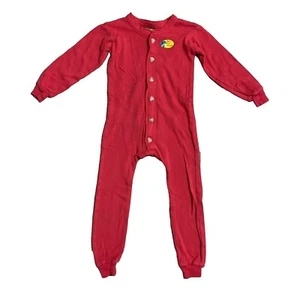 Red Long John Kleinkind Bass Pro Pyjama Po Klappe rot Weihnachten Outdoor Kabine 3T - Bild 1 von 13