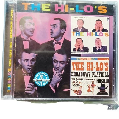 The Hi-Lo's Now Hear This Broadway Playbill CD  Sealed  - Image 1 of 3