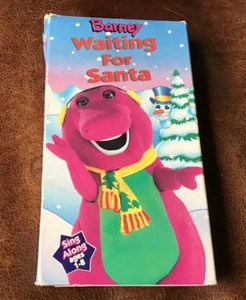 Barney Waiting For Santa VHS Tape 30 Minutes Sing Along Kids 1992 Lyons Group - Picture 1 of 2