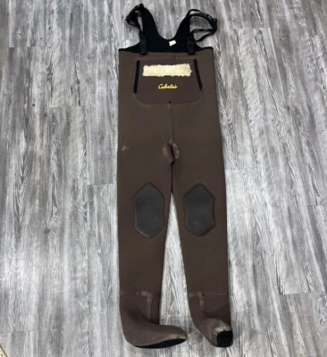 Cabela’s Wading Wader Men's Small Fishing Brown Camo Soft Foot Waders Neoprene - Image 1 of 4