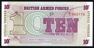 Great Britain British Armed Forces 6th Series BWC P-M48 10 New Pence 1972 UNC - Picture 1 of 8