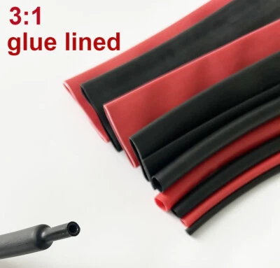 Heat Shrink Tubing glue lined heat shrink Cable Wire Insulation Sleeve ratio 3:1 - image 1 of 3