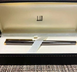 Alfred Dunhill antica penna a sfera grigio scuro/oro Cay tipo con scatola nuova - Foto 1 di 10