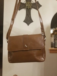 Ashwood Brown Leather Adjustable Strap Crossbody Shoulder Bag - Picture 1 of 4