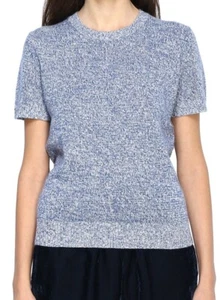 NWT $265 Theory Linen Cashmere Knit Basic Sweater Tee Size M - Picture 1 of 11