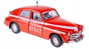 Polonia Kolekcja PRL FSO Varsovia M20 (Varsovia) "Straż"" Bomberos 1:43 Coche Rojo - Imagen 1 de 6