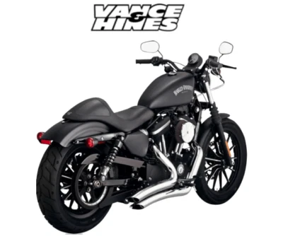 Vance & Hines Big Radius 2-2 Chrome Exhaust For 14-22 Harley Davidson Sportster Foto 1 de 3