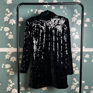 Claudie Pierlot Sequin Embellished Mini Dress Size 12UK 8US L Party Night Out - Picture 1 of 11