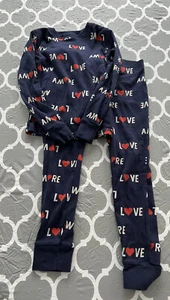Old Navy Kids Size 8 - 2 Piece Pajama Set  .. Love Amor - Picture 1 of 3