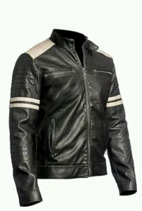 Men's Leather Complete Motorcycle Jacket - Picture 1 of 5