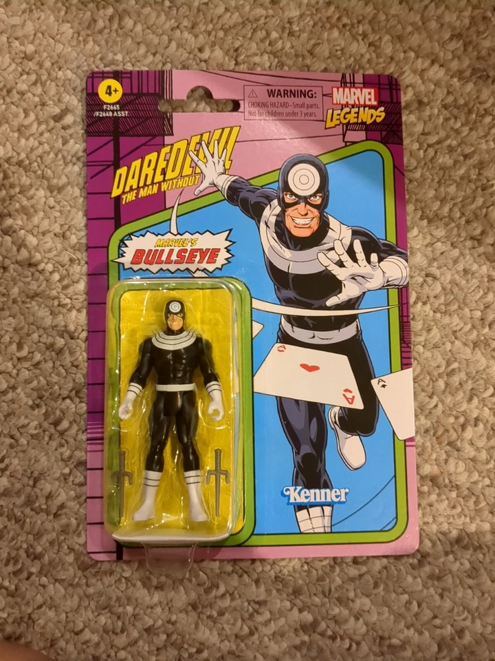 Figura de acción retro de 3,75 pulgadas Marvel Legends Wave 3 - Bullseye Foto 1 de 2