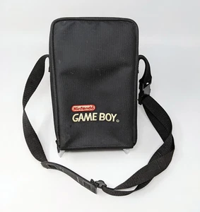 Vintage Nintendo Game Boy rechteckige Tragetasche mit Gurt Canvas Case schwarz OEM - Bild 1 von 3