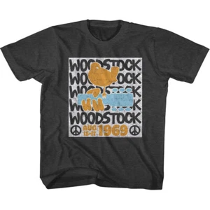 Woodstock Name Repeat August 15-17 1969 Youth T Shirt Rock & Soul Music Merch - Picture 1 of 3