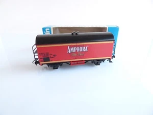 MARKLIN 85742 WAGON COUVERT PUBLICITAIRE AMPHORA SNCB 3 RAILS - Foto 1 di 4