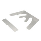 2pcs Stainless Steel Dental Occlusal Maxillary Casting Jaw Plate