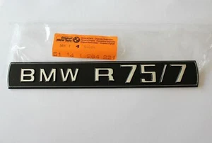 Typenschild für BMW R75/7 original BMW Ersatzteil NEU für Oldtimer - Bild 1 von 5