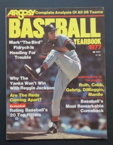 1977 Argosy Baseball Yearbook Magazine Mark Fidrych Detroit Tigers - Picture 1 of 4