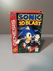 Sonic 3D Blast (Sega Genesis, 1996) CIB TESTED Cardboard Sleeve - Picture 1 of 10