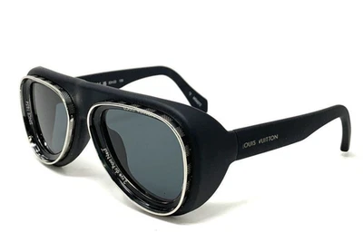 Gafas de sol LOUIS VUITTON Super Vision Pilot Z2445U 93L negras grises oscuras auténticas Foto 1 de 4