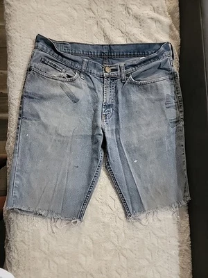 Bull Head Denim Distressed Cutoff Shorts Size 32 - Image 1 of 4