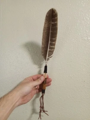 Native American Turkey Smudging Feather Handcrafted - Image 1 of 4